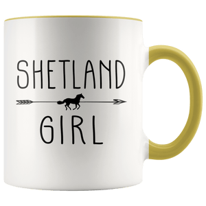 RobustCreative-Shetland Horse Girl Gifts Horses Lover Riding Racing - 11oz Accent Mug Racing Lover Gift Idea