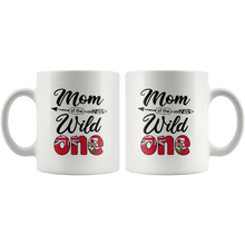 Load image into Gallery viewer, RobustCreative-Bermudian Mom of the Wild One Birthday Bermuda Flag White 11oz Mug Gift Idea
