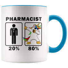 Load image into Gallery viewer, RobustCreative-Pharmacist Dabbing Unicorn 80 20 Principle Graduation Gift Mens - 11oz Accent Mug Medical Personnel Gift Idea
