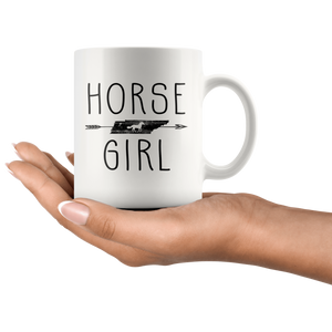 RobustCreative-Tennessee Horse Girl Gifts Tennessean Shape Country for women - 11oz White Mug Riding Lover Gift Idea