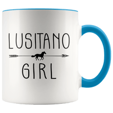 Load image into Gallery viewer, RobustCreative-Lusitano Horse Girl Gifts Horses Lover Riding Racing - 11oz Accent Mug Racing Lover Gift Idea
