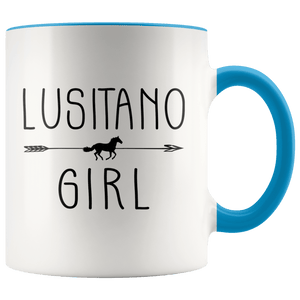 RobustCreative-Lusitano Horse Girl Gifts Horses Lover Riding Racing - 11oz Accent Mug Racing Lover Gift Idea