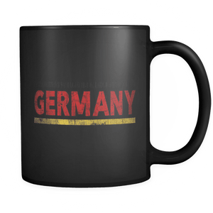 RobustCreative-Retro Vintage Flag German Germany 11oz Black Coffee Mug ~ Both Sides Printed