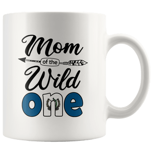 RobustCreative-Guatemalan Mom of the Wild One Birthday Guatemala Flag White 11oz Mug Gift Idea