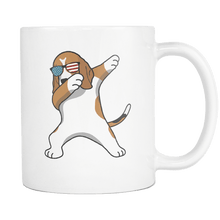 Load image into Gallery viewer, RobustCreative-Dabbing Beagle Dog America Flag - Patriotic Merica Murica Pride - 4th of July USA Independence Day - 11oz White Funny Coffee Mug Women Men Friends Gift ~ Both Sides Printed
