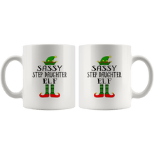 Load image into Gallery viewer, RobustCreative-Im The Sassy Step Daughter Elf Family Matching Outfits PJ - 11oz White Mug Christmas group green pjs costume Gift Idea
