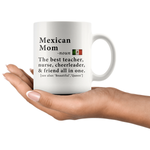 RobustCreative-Mexican Mom Definition Mexico Flag Mothers Day - 11oz White Mug family reunion gifts Gift Idea