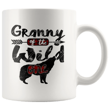 Load image into Gallery viewer, RobustCreative-Strong Granny of the Wild One Wolf 1st Birthday Wolves - 11oz White Mug plaid pajamas Gift Idea
