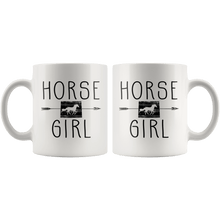 Load image into Gallery viewer, RobustCreative-Wyoming Horse Girl Gifts Wyomingite Shape Country for women - 11oz White Mug Racing Lover Gift Idea
