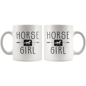 RobustCreative-Wyoming Horse Girl Gifts Wyomingite Shape Country for women - 11oz White Mug Racing Lover Gift Idea