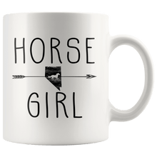 Load image into Gallery viewer, RobustCreative-Nevada Horse Girl Gifts Nevadan Shape Country for women - 11oz White Mug Riding Lover Gift Idea
