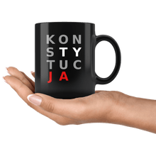 Load image into Gallery viewer, RobustCreative-Polska Konstytucja - Polish Pride PL 11oz Black Mug Solidarity Solidarnosc Independant Poland Gift Idea - Both Sides Printed
