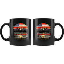 Load image into Gallery viewer, RobustCreative-Egyptian Roots American Grown Fathers Day Gift - Egyptian Pride 11oz Funny Black Coffee Mug - Real Egypt Hero Flag Papa National Heritage - Friends Gift - Both Sides Printed
