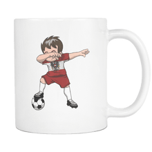 Load image into Gallery viewer, RobustCreative-Dabbing Soccer Boys Austria Austrian Vienna Gift National Soccer Tournament Game 11oz White Coffee Mug ~ Both Sides Printed
