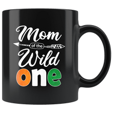 Load image into Gallery viewer, RobustCreative-Ivorian Mom of the Wild One Birthday Ivory Coast Flag Black 11oz Mug Gift Idea

