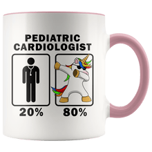 Load image into Gallery viewer, RobustCreative-Pediatric Cardiologist Dabbing Unicorn 80 20 Principle Graduation Gift Mens - 11oz Accent Mug Medical Personnel Gift Idea
