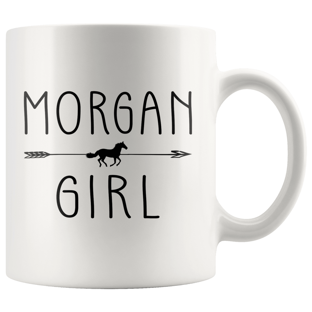 RobustCreative-Morgan Horse Girl Gifts Horses Lover Riding Racing - 11oz White Mug Riding Lover Gift Idea