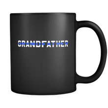 Load image into Gallery viewer, RobustCreative-Police Officer Grandfather patriotic Trooper Cop Thin Blue Line  Law Enforcement Officer 11oz Black Coffee Mug ~ Both Sides Printed

