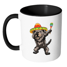 Load image into Gallery viewer, RobustCreative-Dabbing Irish Wolfhound Dog in Sombrero - Cinco De Mayo Mexican Fiesta - Dab Dance Mexico Party - 11oz Black &amp; White Funny Coffee Mug Women Men Friends Gift ~ Both Sides Printed
