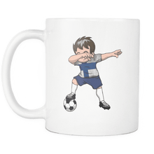Load image into Gallery viewer, RobustCreative-Dabbing Soccer Boys Finland Finn Helsinki Gift National Soccer Tournament Game 11oz White Coffee Mug ~ Both Sides Printed
