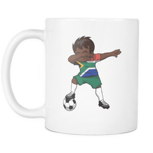 Load image into Gallery viewer, RobustCreative-Dabbing Soccer Boy South Africa Pretoria Gifts National Soccer Tournament Game 11oz White Coffee Mug ~ Both Sides Printed
