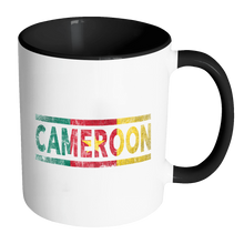 Load image into Gallery viewer, RobustCreative-Retro Vintage Flag Cameroonian Cameroon 11oz Black &amp; White Coffee Mug ~ Both Sides Printed
