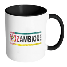 Load image into Gallery viewer, RobustCreative-Retro Vintage Flag Mozambican Mozambique 11oz Black &amp; White Coffee Mug ~ Both Sides Printed
