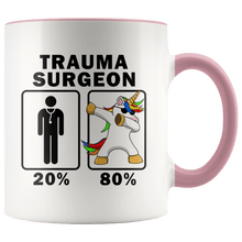 Load image into Gallery viewer, RobustCreative-Trauma Surgeon Dabbing Unicorn 80 20 Principle Graduation Gift Mens - 11oz Accent Mug Medical Personnel Gift Idea
