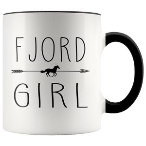 RobustCreative-Fjord Horse Girl Gifts Horses Lover Riding Racing - 11oz Accent Mug Riding Lover Gift Idea