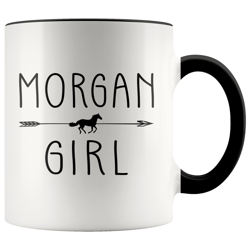 RobustCreative-Morgan Horse Girl Gifts Horses Lover Riding Racing - 11oz Accent Mug Racing Lover Gift Idea