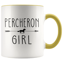 Load image into Gallery viewer, RobustCreative-Percheron Horse Girl Gifts Horses Lover Riding Racing - 11oz Accent Mug Racing Lover Gift Idea
