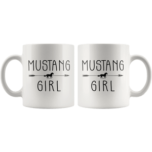 RobustCreative-Mustang Horse Girl Gifts Horses Lover Riding Racing - 11oz White Mug Racing Lover Gift Idea