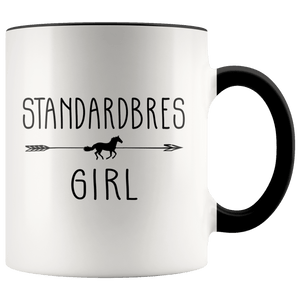 RobustCreative-Standardbres Horse Girl Gifts Horses Lover Riding Racing - 11oz Accent Mug Riding Lover Gift Idea