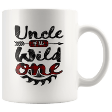 Load image into Gallery viewer, RobustCreative-Uncle of the Wild One Lumberjack Woodworker Sawdust - 11oz White Mug sawdust is mans glitter Gift Idea
