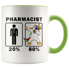 Load image into Gallery viewer, RobustCreative-Pharmacist Dabbing Unicorn 80 20 Principle Graduation Gift Mens - 11oz Accent Mug Medical Personnel Gift Idea
