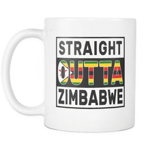 Load image into Gallery viewer, RobustCreative-Straight Outta Zimbabwe - Zimbabwean Flag 11oz Funny White Coffee Mug - Independence Day Family Heritage - Women Men Friends Gift - Both Sides Printed (Distressed)

