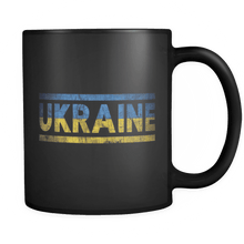 Load image into Gallery viewer, RobustCreative-Retro Vintage Flag Ukrainian Ukraine 11oz Black Coffee Mug ~ Both Sides Printed
