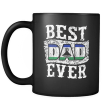 Load image into Gallery viewer, RobustCreative-Best Dad Ever Lesotho Flag - Fathers Day Gifts - Promoted to Daddy Gift From Kids - 11oz Black Funny Coffee Mug Women Men Friends Gift ~ Both Sides Printed
