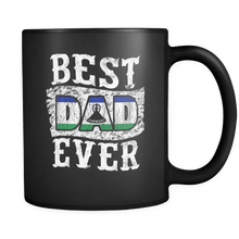 Load image into Gallery viewer, RobustCreative-Best Dad Ever Lesotho Flag - Fathers Day Gifts - Promoted to Daddy Gift From Kids - 11oz Black Funny Coffee Mug Women Men Friends Gift ~ Both Sides Printed
