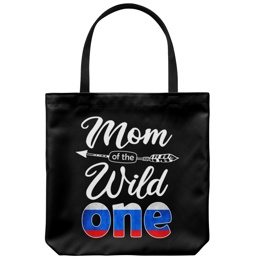 RobustCreative-Russian Mom of the Wild One Birthday Russia Flag Tote Bag Gift Idea