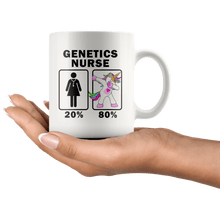 Load image into Gallery viewer, RobustCreative-Genetics Nurse Dabbing Unicorn 20 80 Principle Superhero Girl Womens - 11oz White Mug Medical Personnel Gift Idea
