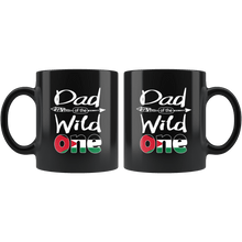 Load image into Gallery viewer, RobustCreative-Jordanian Dad of the Wild One Birthday Jordan Flag Black 11oz Mug Gift Idea
