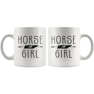 RobustCreative-Tennessee Horse Girl Gifts Tennessean Shape Country for women - 11oz White Mug Riding Lover Gift Idea