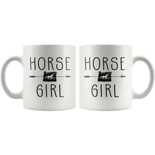 Load image into Gallery viewer, RobustCreative-Oregon Horse Girl Gifts Oregonian Shape Country for women - 11oz White Mug Racing Lover Gift Idea
