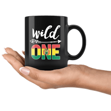 Load image into Gallery viewer, RobustCreative-Bolivia Wild One Birthday Outfit 1 Bolivian Flag Black 11oz Mug Gift Idea
