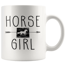 Load image into Gallery viewer, RobustCreative-Wyoming Horse Girl Gifts Wyomingite Shape Country for women - 11oz White Mug Racing Lover Gift Idea
