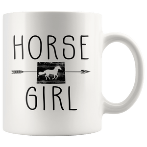 RobustCreative-Wyoming Horse Girl Gifts Wyomingite Shape Country for women - 11oz White Mug Racing Lover Gift Idea