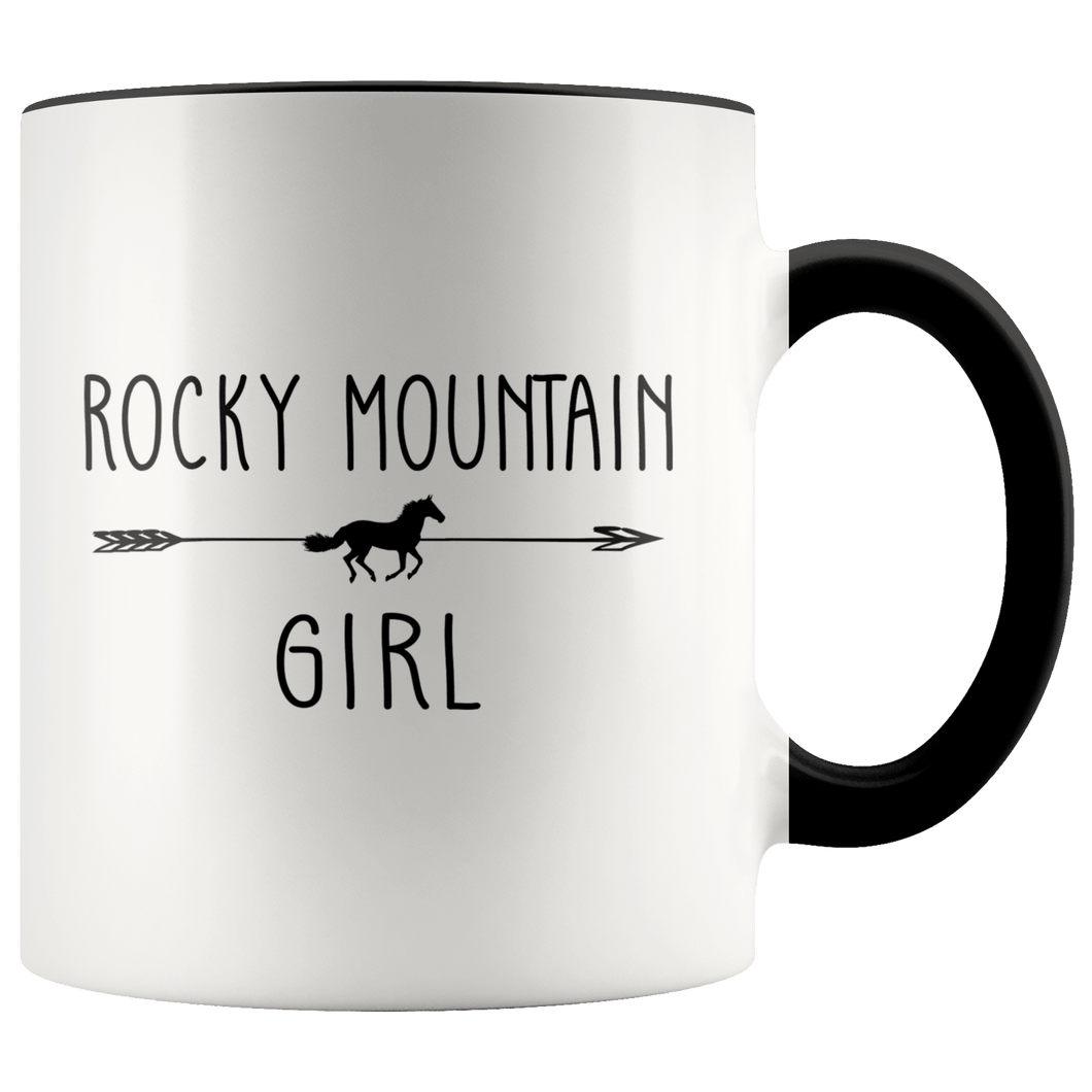 RobustCreative-Rocky Mountain Horse Girl Gifts Horses Lover Riding Racing - 11oz Accent Mug Riding Lover Gift Idea