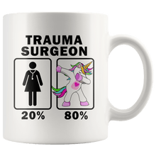 Load image into Gallery viewer, RobustCreative-Trauma Surgeon Dabbing Unicorn 20 80 Principle Superhero Girl Womens - 11oz White Mug Medical Personnel Gift Idea
