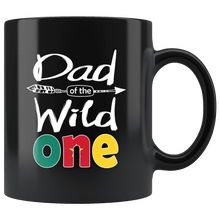 Load image into Gallery viewer, RobustCreative-Cameroonian Dad of the Wild One Birthday Cameroon Flag Black 11oz Mug Gift Idea
